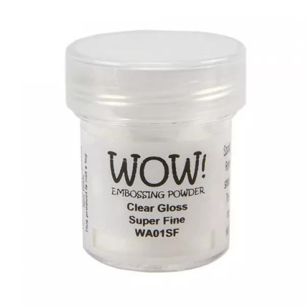 wow embossing powder clear gloss super fine 1