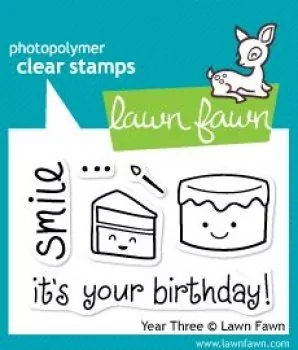 YearThree clearstamps Lawn Fawn