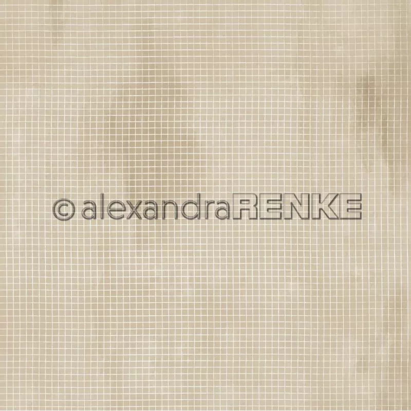 Karo auf Calm Dunkelbeige Alexandra Renke Scrapbookingpapier