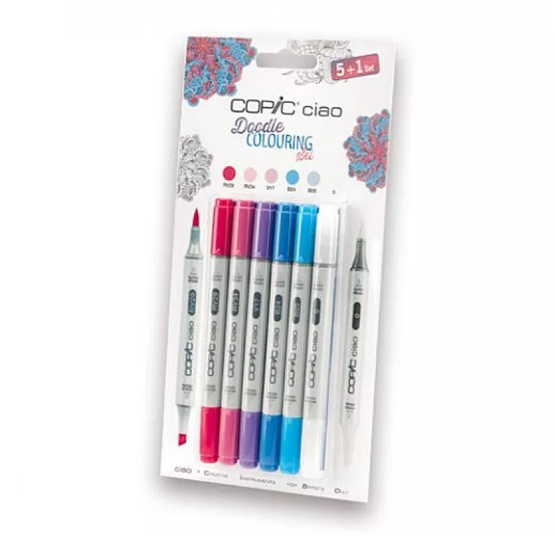 100044 copic ciao doodle colouring set 1 blender