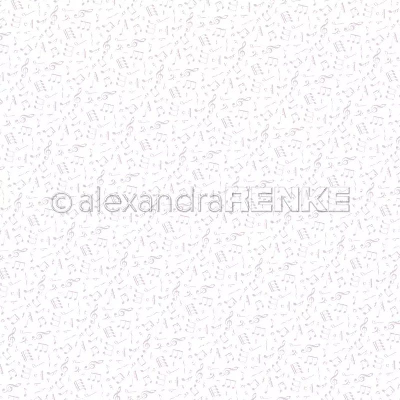 101838 RENKE Alexandra Design Papier Noten Muster Flieder