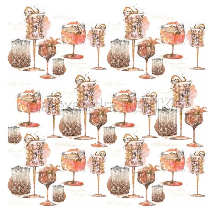 101873 RENKE Alexandra Design Papier Elegant Cocktail Mix