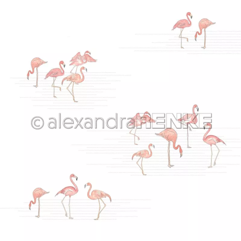 101907 Welt der Flamingos Alexandra RENKE Desingpapier