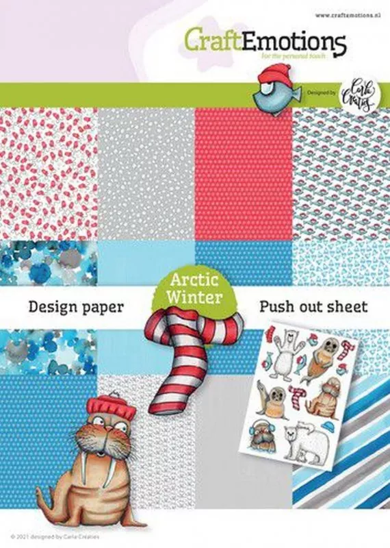 Arctic Winter papierset A5 craft emotions