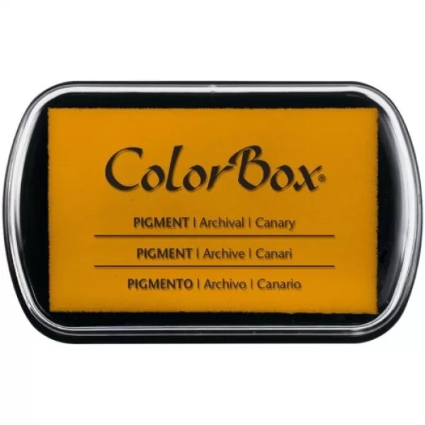14335 colorbox pigment ink pad stempelkissen canary