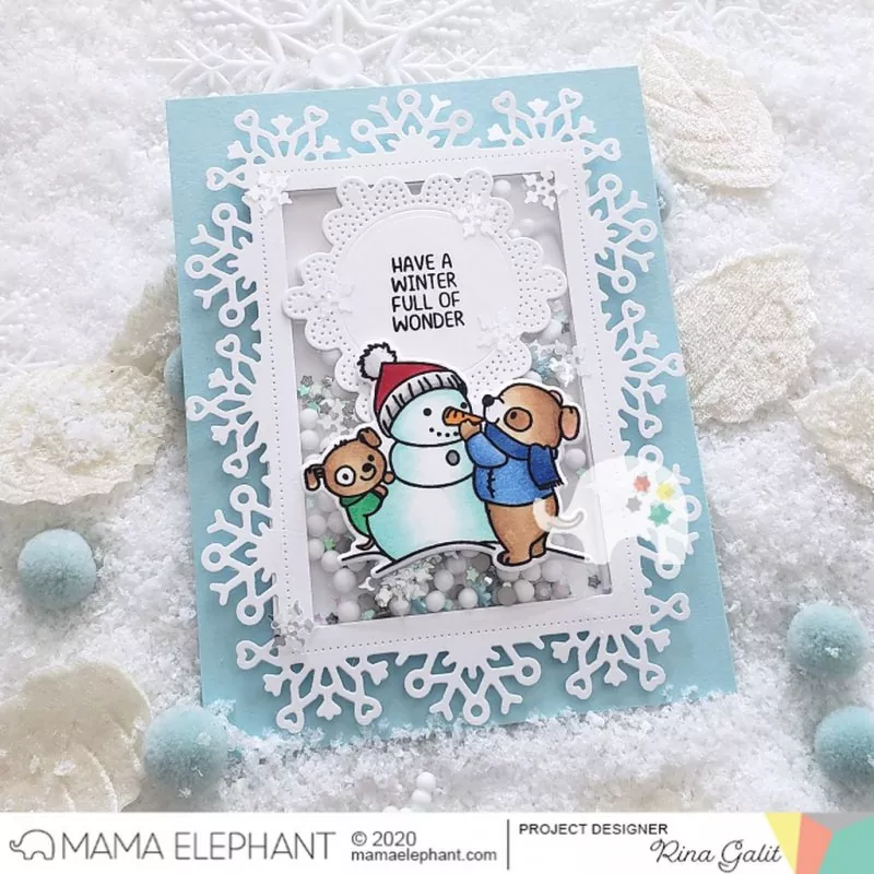Snow Much Fun Clear Stamps Mama Elephant 1