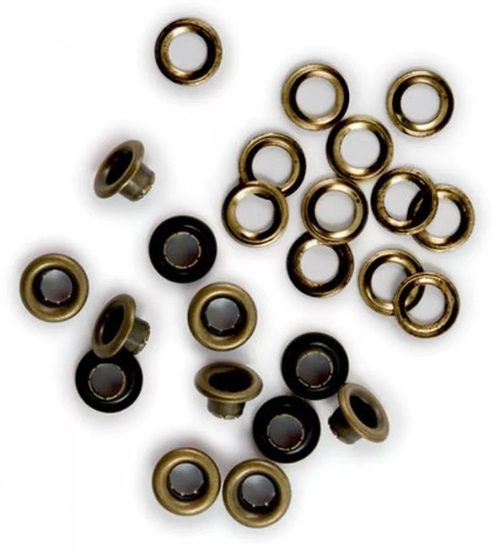 Eyelets & Washer Standard Brass we r memory keepers