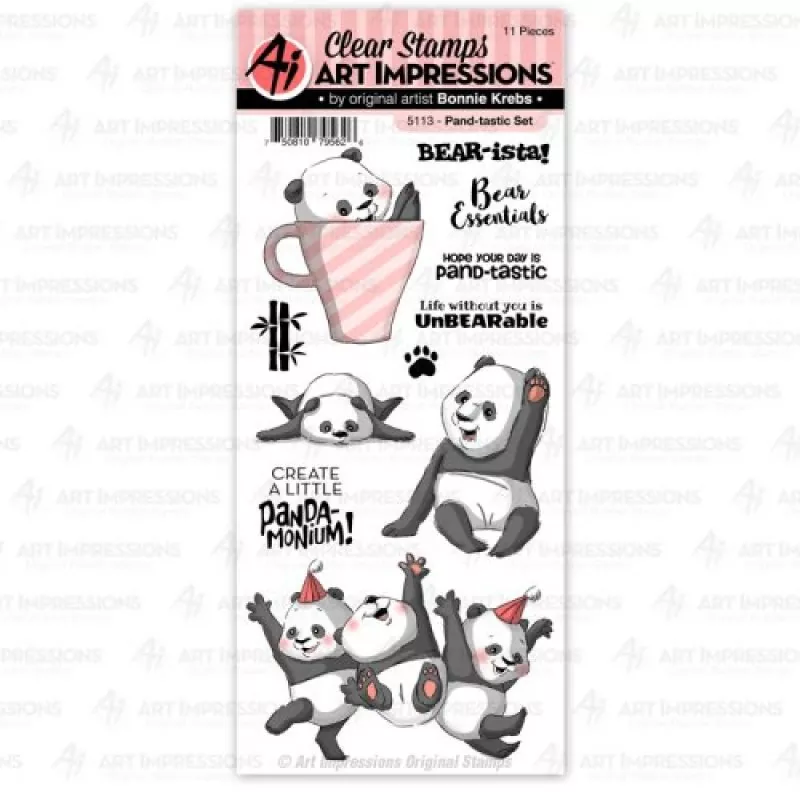 5113 pand tastic set art impressions clear stamps