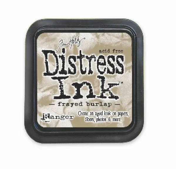 Distress Ink Frayed Burlap