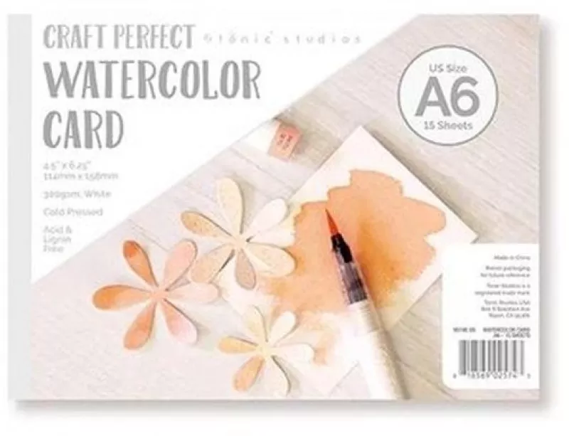 Watercolour Card Paper A6 Tonic Studios craft emotions