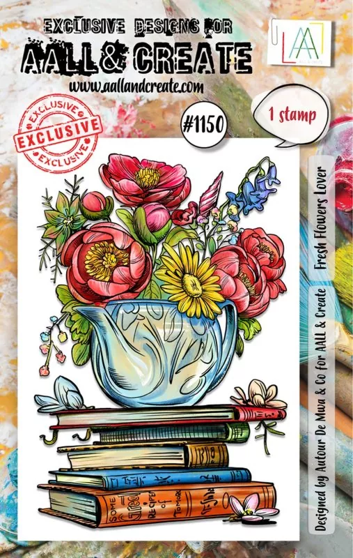 aall create clear stamp Fresh Flowers Lover