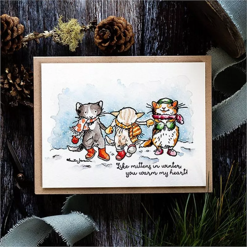 Kittens & Mittens Clear Stamps Stempel Colorado Craft Company by Anita Jeram 2