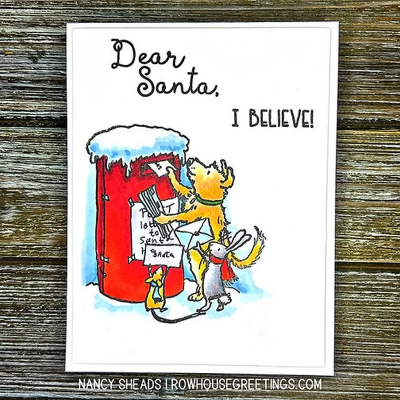 Dear Santa Clear Stamps Colorado Craft Company by Anita Jeram 3