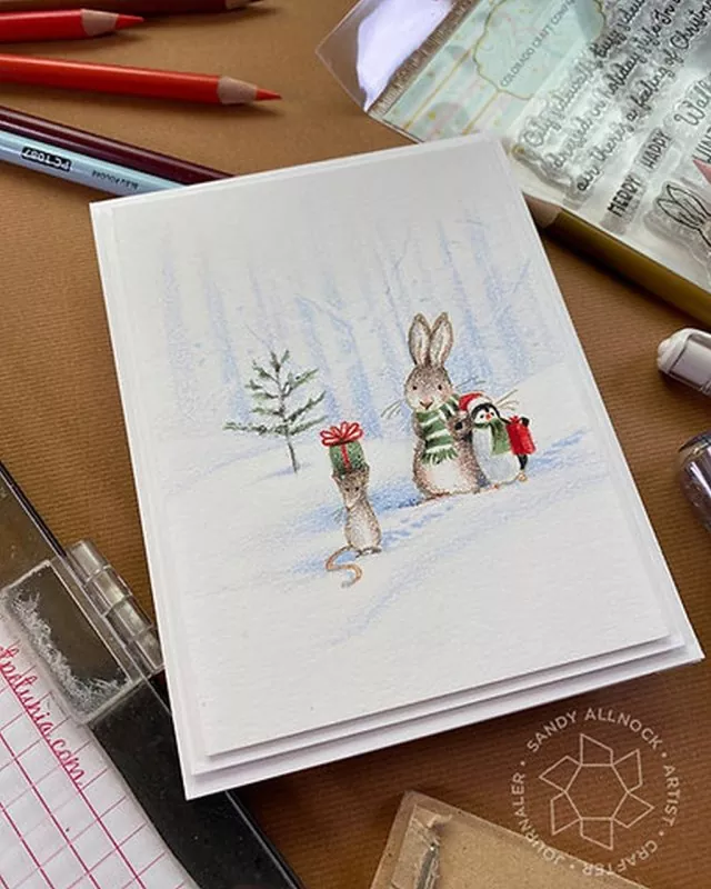 White Christmas Stanzen Colorado Craft Company by Anita Jeram 1