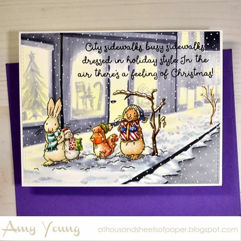 White Christmas Clear Stamps Colorado Craft Company by Anita Jeram 2