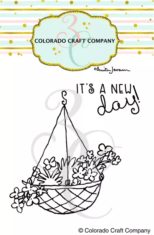 New Day Mini Clear Stamps Colorado Craft Company by Anita Jeram