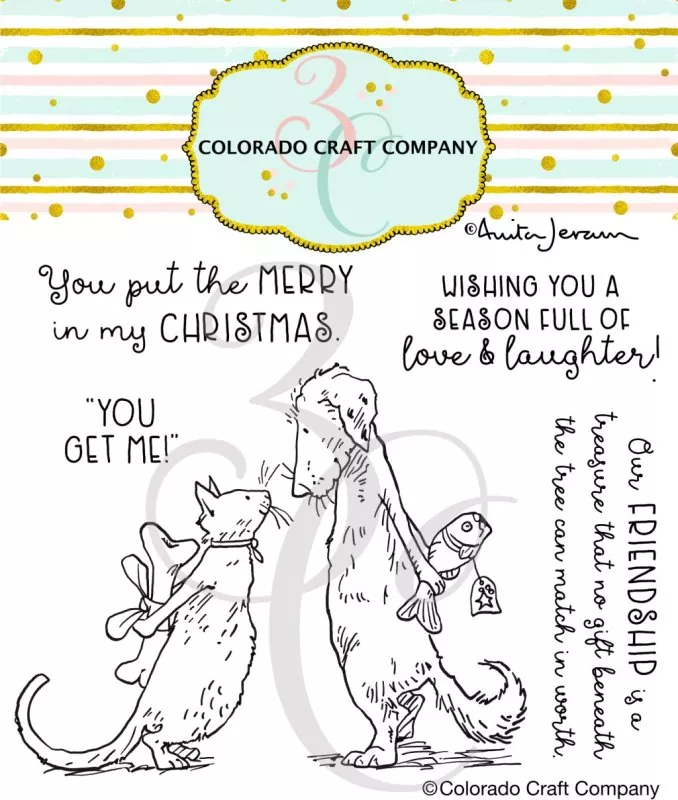 Gift Exchange Clear Stamps Colorado Craft Company by Anita Jeram