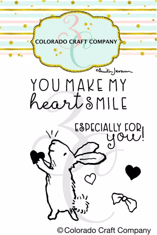 For You Bunny Mini Clear Stamps Colorado Craft Company by Anita Jeram