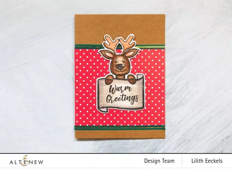 Merry Reindeer Clear Stamps Altenew Muster 1