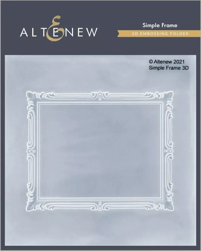 Simple Frame 3D Embossing Folder by Altenew