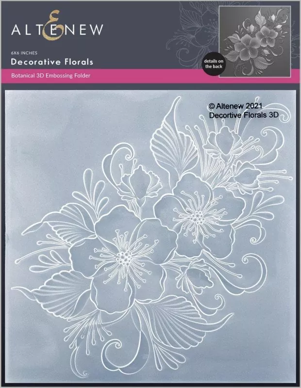 Decorative Florals 3D Embossing Folder by Altenew
