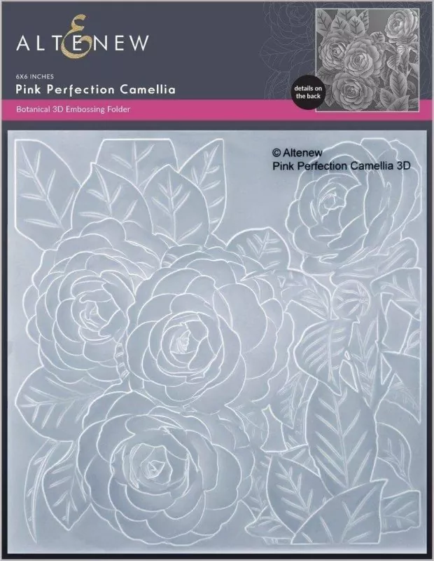 Pink Perfection Camellia 3D Embossing Folder by Altenew