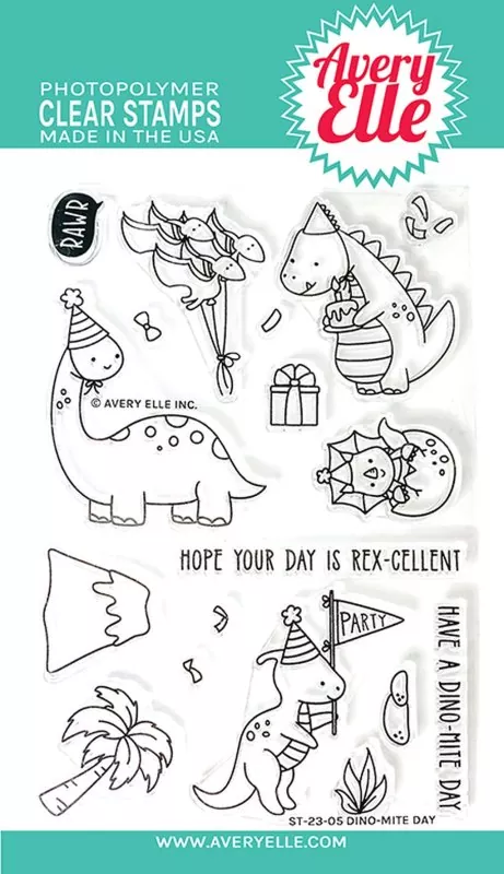 Dino-mite Day avery elle clear stamps