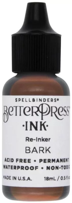 ranger BetterPress Ink pad re-inker Bark Spellbinders