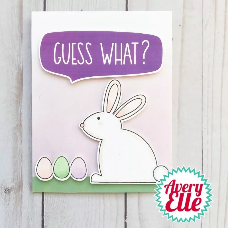 Guess What? avery elle clear stamps 2