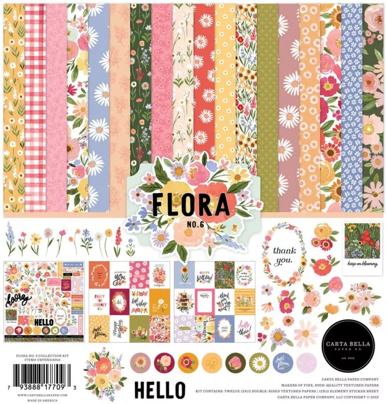Carta Bella Flora No. 6 12x12 inch collection kit