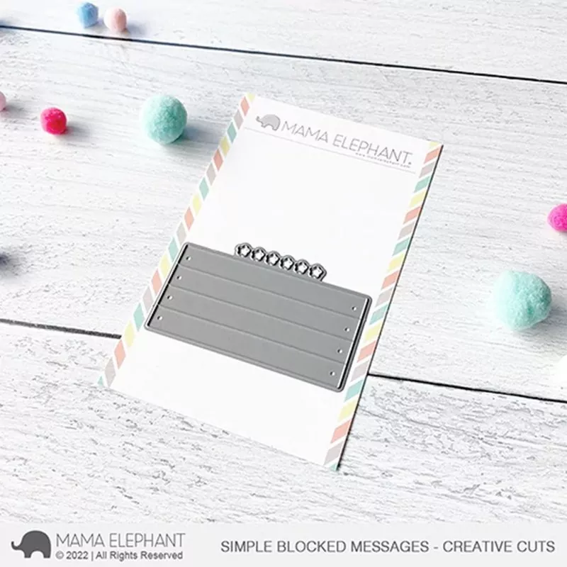 Simple Blocked Messages Stanzen Creative Cuts Mama Elephant