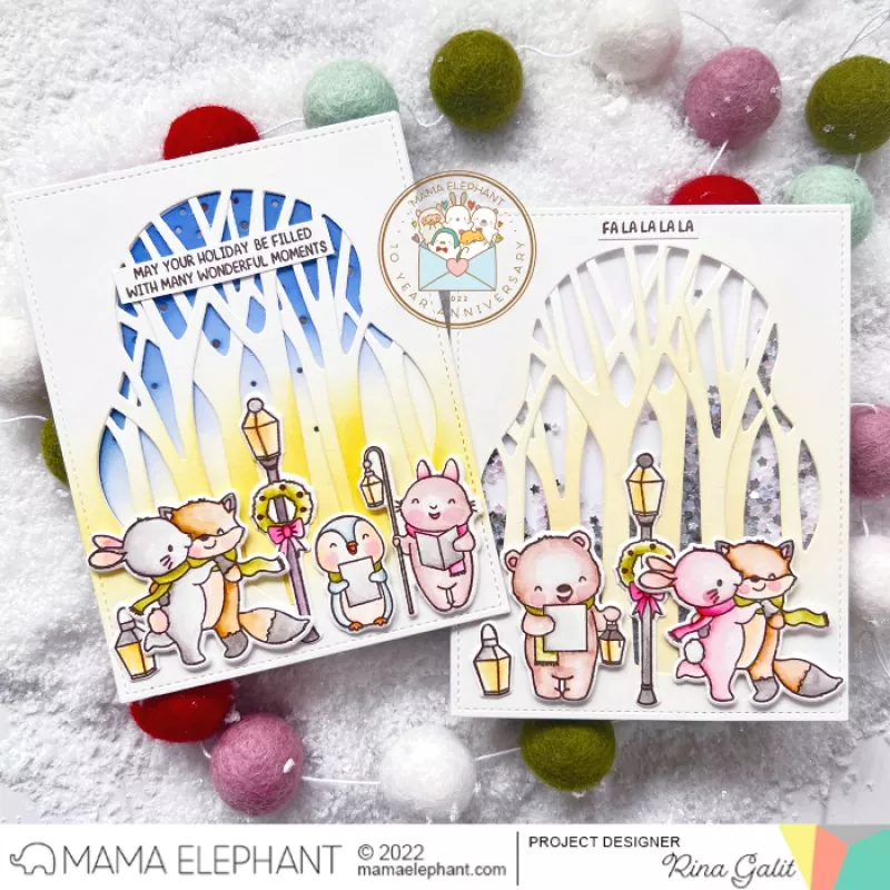Fa La La Clear Stamps Mama Elephant-1