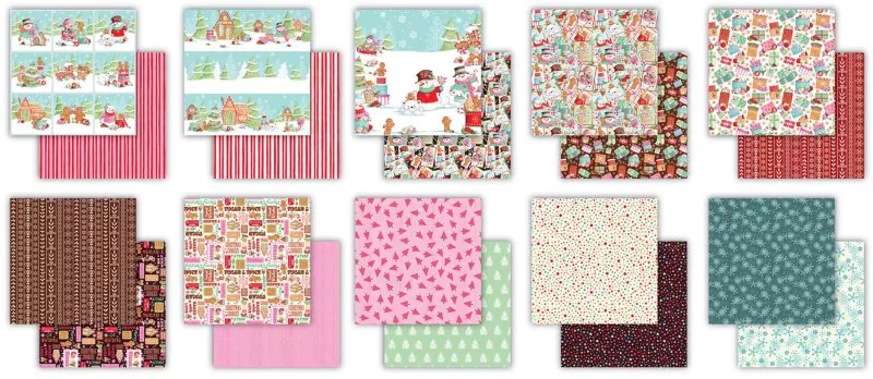 Craft Consortium Candy Christmas 6"x6" inch paper pad 1