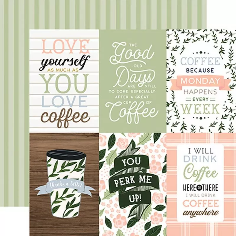 Echo Park Coffee & Friends 12x12 inch collection kit 7