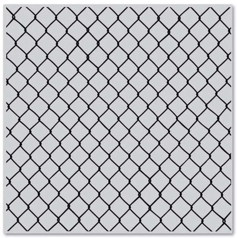 Chain Linked Fence Cling Rubber Stamp Hero Arts