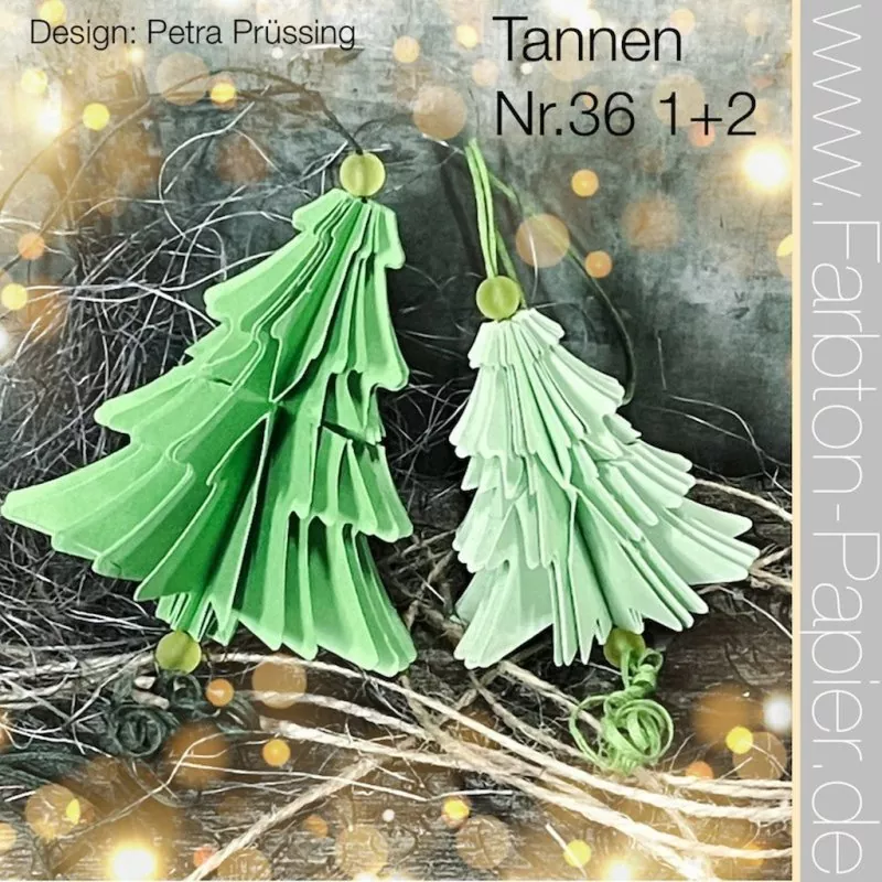 Tannen-Duo Nr.36 Stanzenset FarbTon Papier