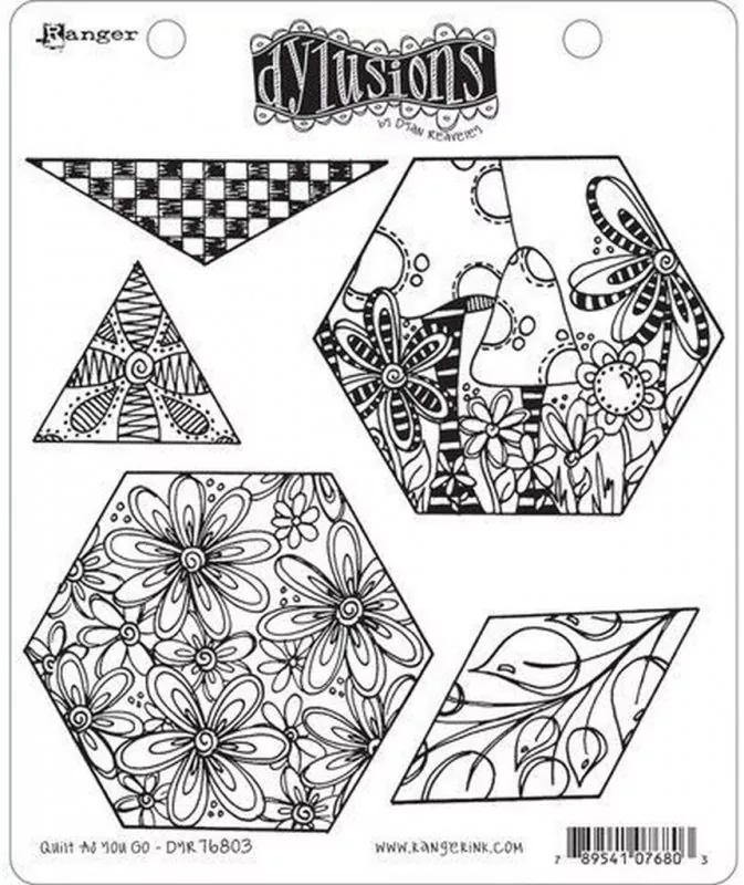 Quilt As You Go dylusions stamps