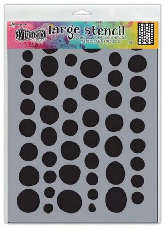 Dylusions Coins Large Stencil Ranger