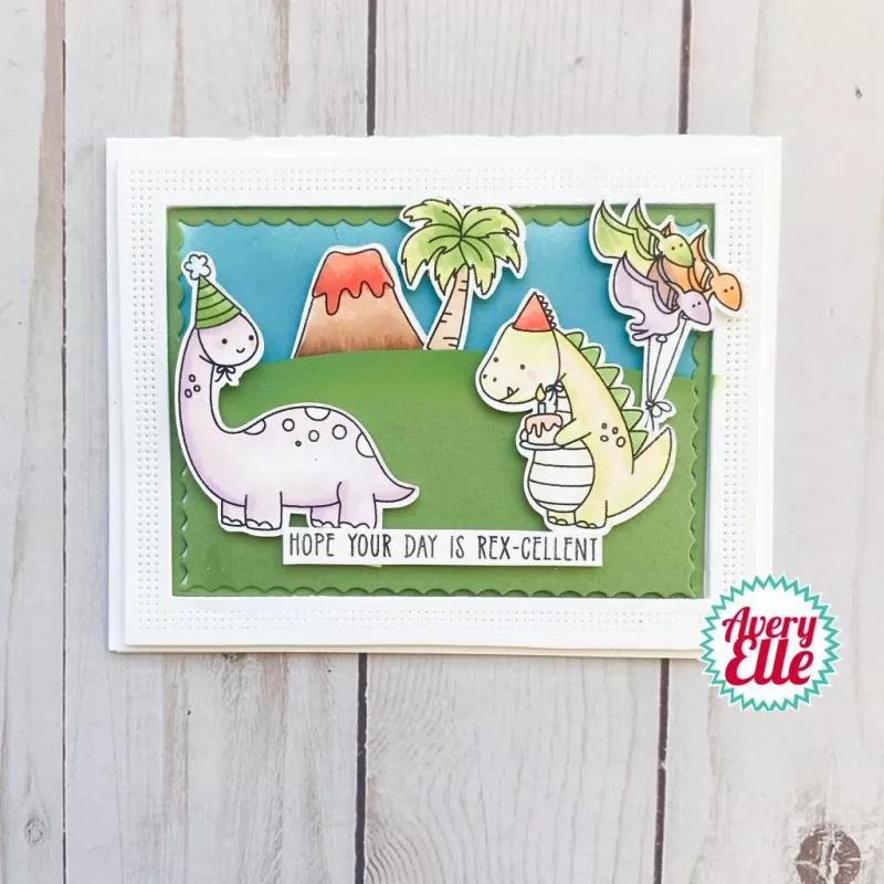 Dino-mite Day avery elle clear stamps 1