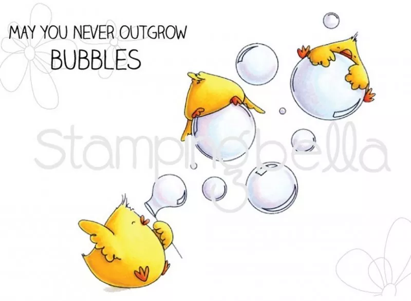 Bubble Chicks stamping bella Gummistempel