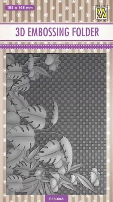 Monstera Deliciosa 3D Embossing Folder von Nellie Snellen