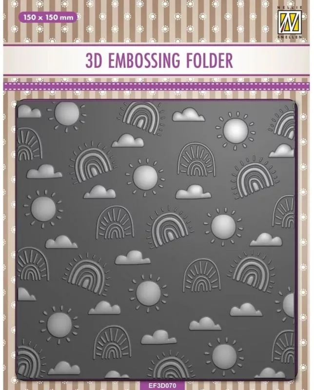 Rainbow 3D Embossing Folder von Nellie Snellen