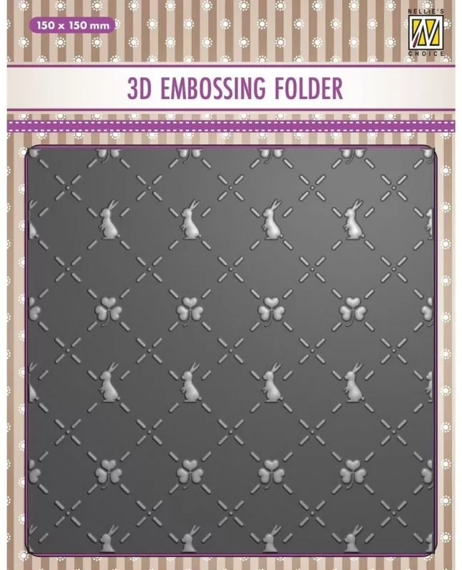 Bunny's and Clovers 3D Embossing Folder von Nellie's Choice