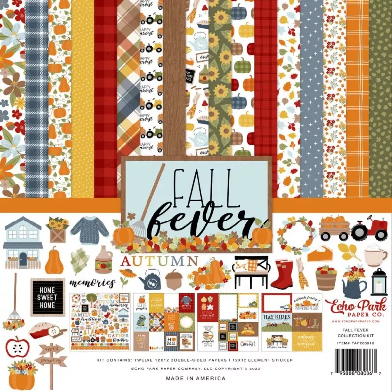 Echo Park Fall Fever 12x12 inch collection kit