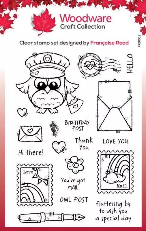 Owl Post Clear Stamps Woodware Craft Collection