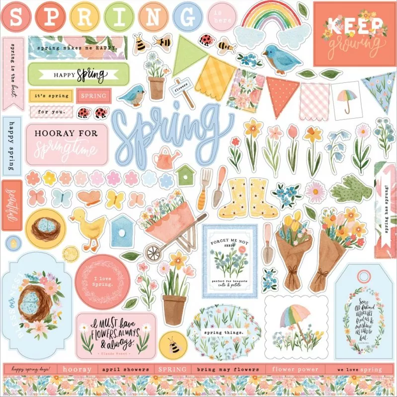 Echo Park My Favorite Spring 12x12 inch collection kit 7