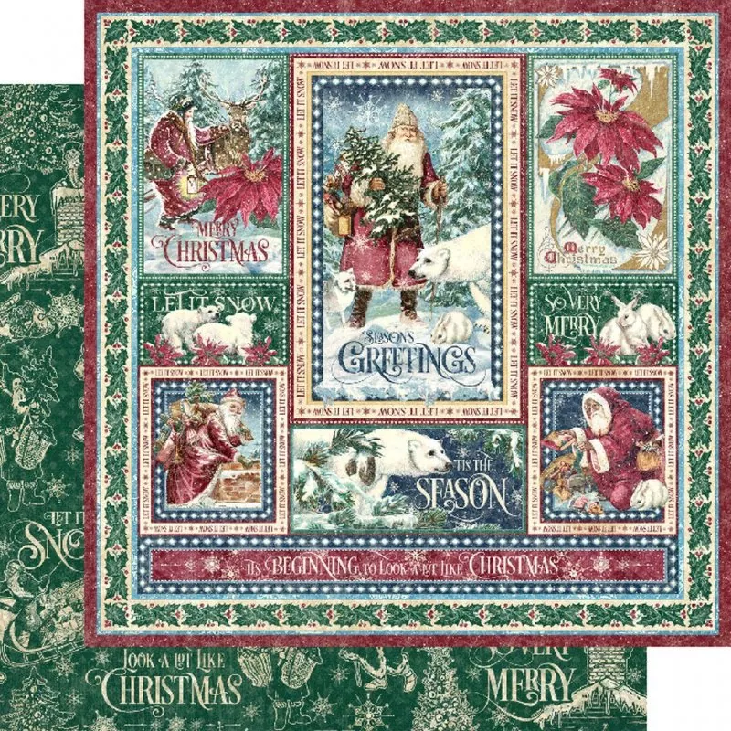 graphic 45 Let It Snow 12x12 inch collection pack 1