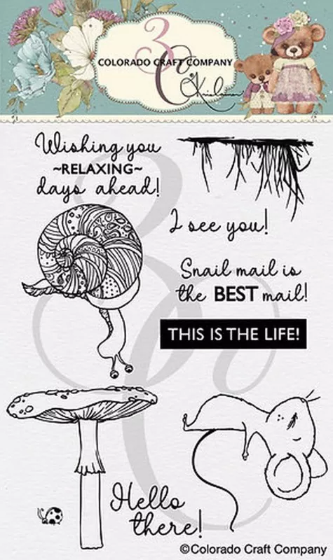 This is The Life Toadstool Clear Stamps Stempel Colorado Craft Company by Kris Lauren