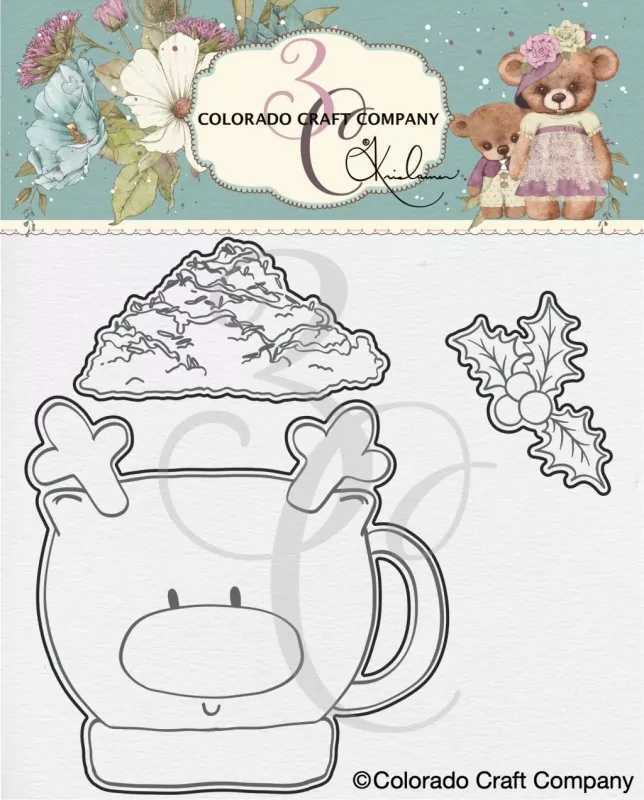 Cozy Reindeer Mug Stanzen Colorado Craft Company by Kris Lauren