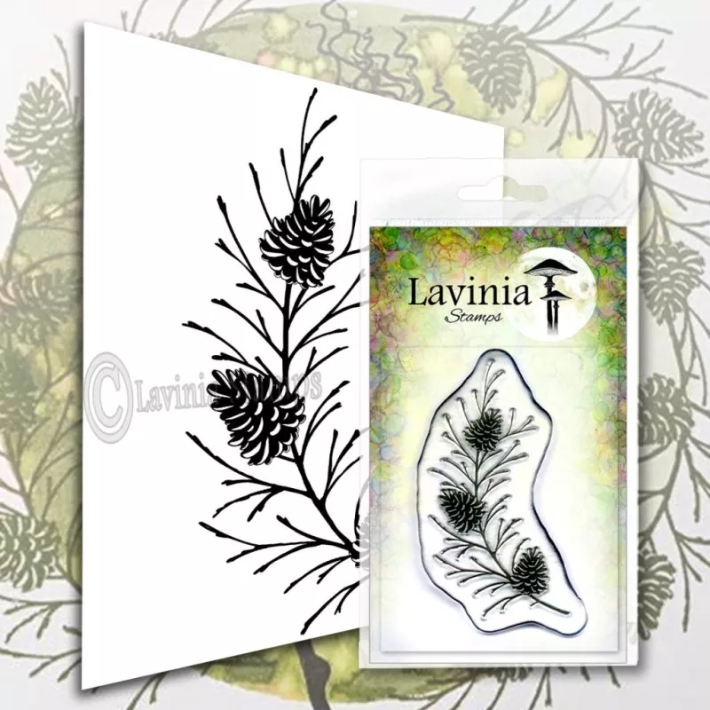 Fir Cone Branch Lavinia Clear Stamps